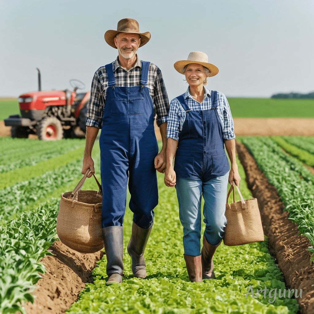 A Farmer and His Wife